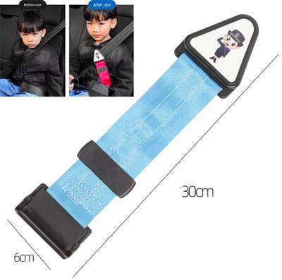 Actie4you® - Gordelspanner voor Kinderen - Gordelbeschermer Tegen Snijden in de Nek - Gordelclip - Gordelversteller – Gordel Verlenger - Gordelklem voor Kinderen – BLauw