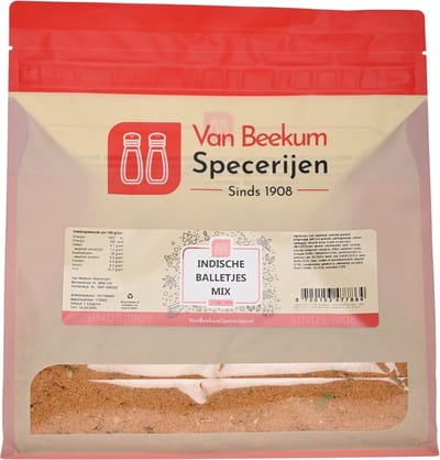 Van Beekum Specerijen - Indische Balletjes Mix - 1 KG (hersluitbare stazak)