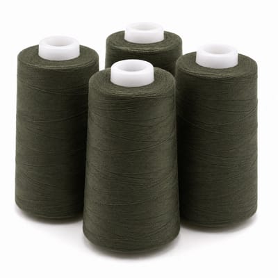 Polyester Overlockgaren – 4 Cones × 2700 m – Totaal 10.800 m – Kaki 299