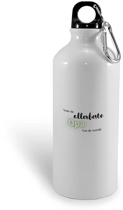Hacebo® - voor de allerbeste opa van de wereld waterfles - Opa - de beste opa - verjaardagscadeau - verjaardag - cadeau - cadeautje voor opa - opa artikelen - kado - geschenk - gift - water fles - 400ML