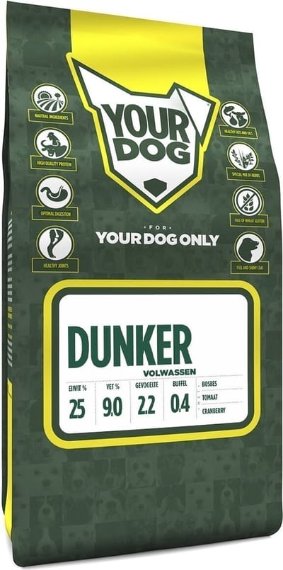 Yourdog Dunker Rasspecifiek Adult Hondenvoer 6kg | Hondenbrokken