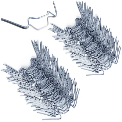 Deuba Kasklemmen RVS - 100 stuks – Afmeting 85 x 30 x 1,5 mm – Zilver