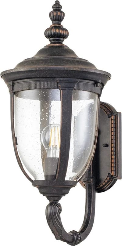 Elstead Lighting LED Wand Buitenlamp Cleveland | 1X E27 Max 60W | IP44 | Dimbaar | Weathered Bronze