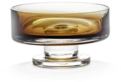 Serax Kelly Wearstler Zuma lage coupe op voet D13.6cm H7.9cm amber
