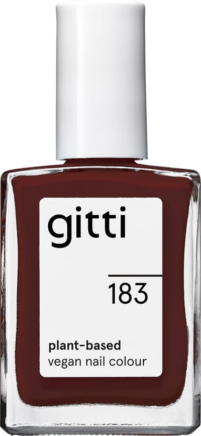 Gitti No. 183 - Precious Plum - nagellak - minimaal 82% natuurlijk - 23 vrij - manicure - blijft 7 dagen zitten