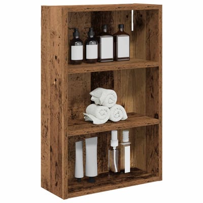 vidaXL - Badkamer - wandkast - Oudhout - 40 - x - 16 - x - 62,5 - cm - Geconstrueerd - hout