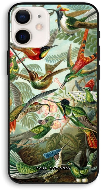 Case Company® - Hoesje geschikt voor iPhone 12 hoesje - Haeckel Trochilidae - Biologisch Afbreekbaar Telefoonhoesje - Bescherming alle Kanten en Schermrand