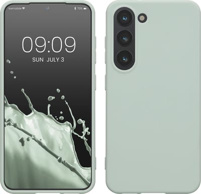 kwmobile telefoonhoesje geschikt voor Samsung Galaxy S23 - Hoesje voor smartphone - Back cover in cool mint