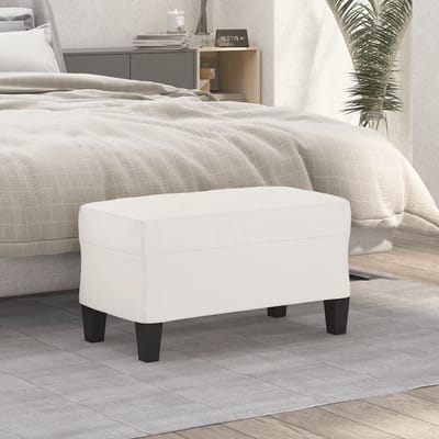 vidaXL - Bankje - 70x35x41 - cm - microvezelstof - beige