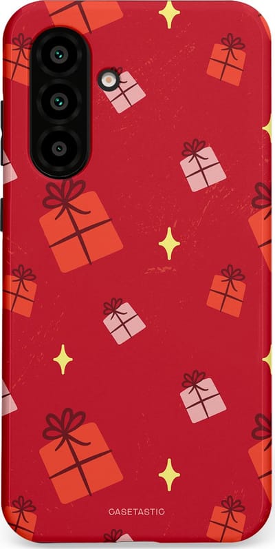 Casetastic hoesje geschikt voor Samsung Galaxy A36 / Samsung Galaxy A56 - Dubbellaagse bescherming - Rode Sinterkerst Cadeaus - Fashion Case - Rood