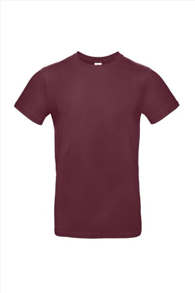 #E190 T-Shirt, Burgundy, 2XL