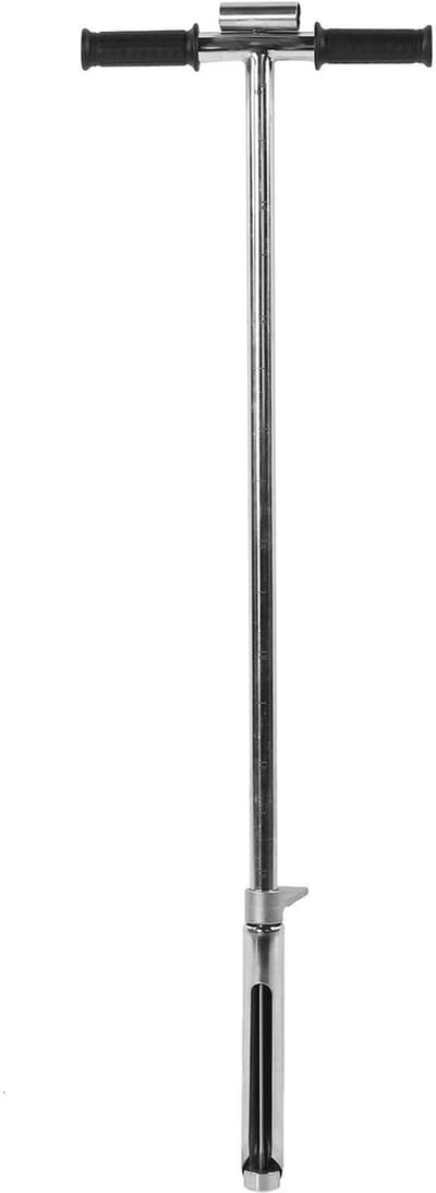 Dailygoods- Bodemmonsternemer 105cm - Roestvrij Staal - Pedaal - 38mm Mond - Tuinieren - Hoge Efficiëntie - Grondboor