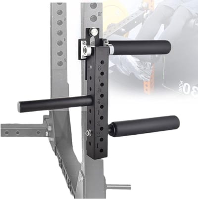 Fitness Rack Accessoires - Beenmachine Krul - Spierkracht Opbouwen - 8 Versnellingen Verstelbaar - Past op 2.5cm Plates - Zwart