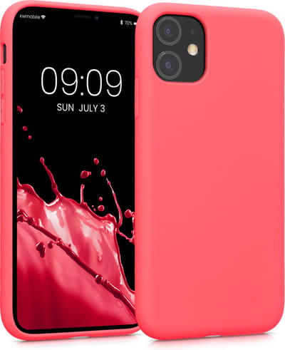 kwmobile telefoonhoesje geschikt voor Apple iPhone 11 - Hoesje voor smartphone - Back cover in levendig koraal