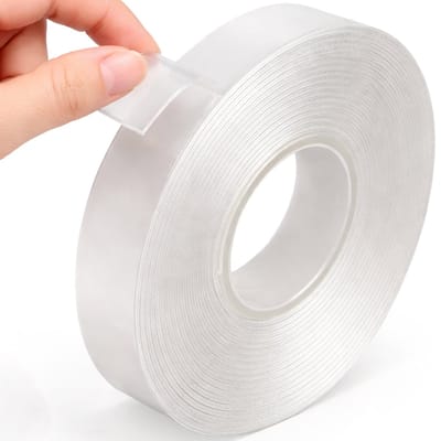 Dubbelzijdig tape extra sterk - 6 meter - 2 cm breed - Waterbestendig en Herbruikbaar - Montage - Nano - Plakband - Klussen - Transparante