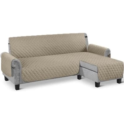 Coussin de canapé Housse de protection monobloc en forme de L Housse de canapé inclinable Gauche et droite Serviette de canapé universelle brossée pour animaux de compagnie des deux côtés S