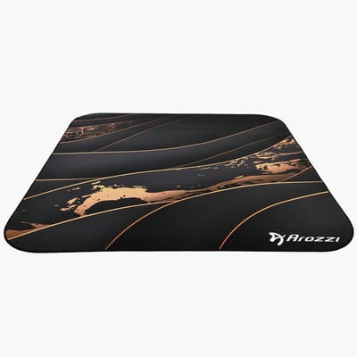 Arozzi Zona Square Vloerbeschermer voor Bureaustoel - Anti-slip - 116 x 116 cm - Zwartgoud