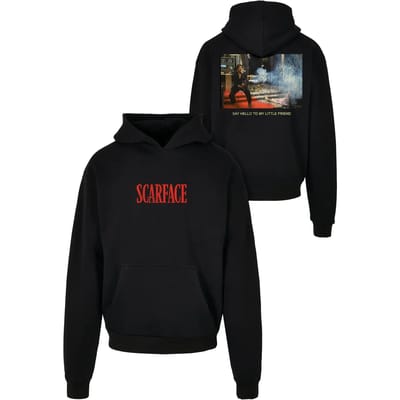 Mister Tee Scarface - Scarface Little Friend Ultraheavy Oversize Hoodie/trui - XS - Zwart