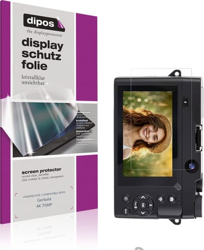 dipos – 4x Beschermfolie geschikt voor Gerbala 4K 75MP | Krasbestendige & heldere Screenprotector Ultra-Thin