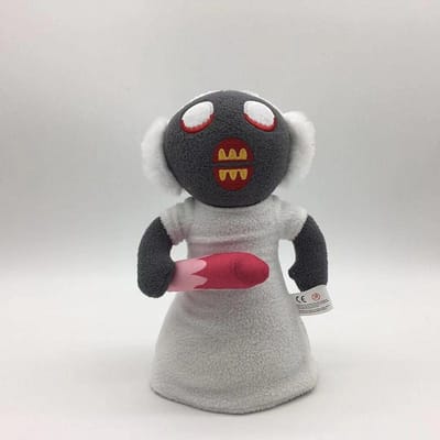 23cm Horror Game Oma Pluche Speelgoed Halloween Cartoon Film Knuffeldier Verzamelspeelgoed Cadeau Voor Kinderen Fans wit