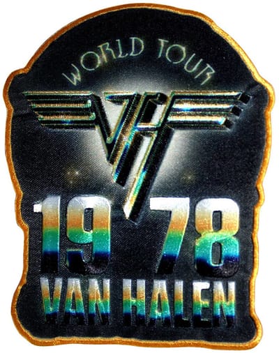 Van Halen - World Tour 1978 Patch - Zwart/Multicolours