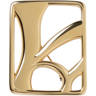 VIVEH Monogram Brooch Gold Größe: OS | Broschen Outlet | Damen | Gelb