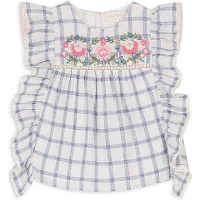 Louise Misha Blouse Mala Blue River Checks Größe: 6M | Hemden Outlet | Unisex | Blau