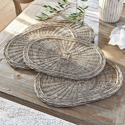 LOBERON Placemat set van 4 Villoray bruin