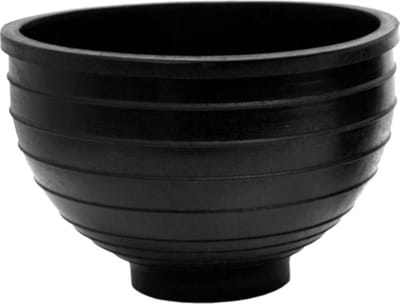 Toolland Gipsbeker, rubber, rond, zwart, 1.5 liter
