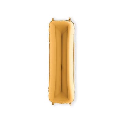 Folieballon letter I goud (100cm)