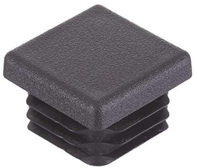 16 Stuks - Vierkante Buis Einddoppen en Stoppers voor Tafel- en Stoelpoten (70 mm, Zwart)