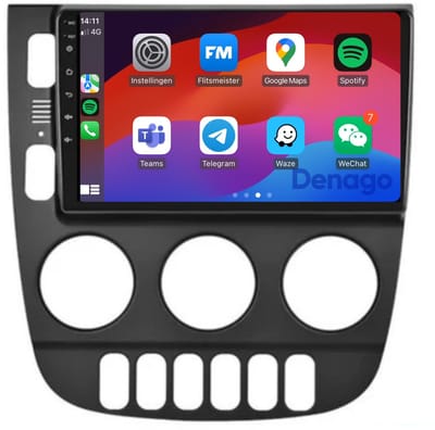 CarPlay autoradio geschikt voor Mercedes ML (1999 t/m 2004) | 9 inch | Android 13 | Draadloos Apple CarPlay & Android Auto | 2GB + 32GB | QuadCore processor | Denago DNG-A104 | 2025 model | 1999 2000 2001 2002 2003 2004 | Bluetooth & Wifi | Zwart