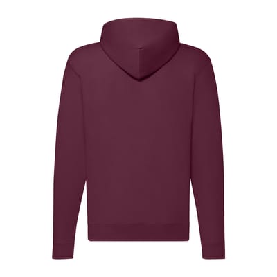 Fruit of the Loom Klassieke herenhoodie met rits (Bourgondië)