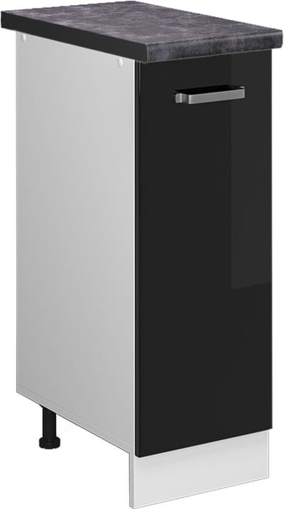 Vicco R-Line Apotheekkast – 30 cm, WB Antraciet Zwart hoogglans