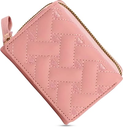 Luxamore Luxe Portemonnee Dames – Rosé Kunstleren Damesportemonnee – Ritsportemonnee met Pasjesvakken – Perfect Cadeau voor Vriendin of Mama