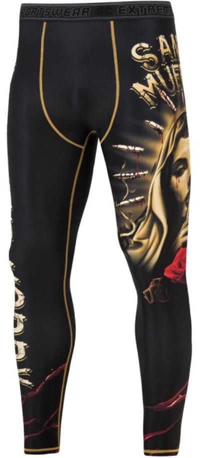 Extreme Hobby - Santa Muerte Serie - Sportlegging - Compressie - Sublimatieprint