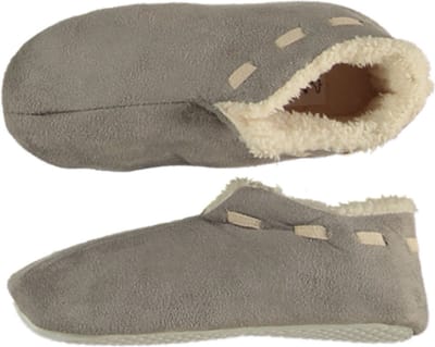 Grijze Spaanse pantoffels/sloffen voor jongens/meisjes - Huissloffen voor kinderen - Kinder pantoffel/slof 31-32