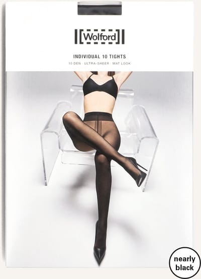 WOLFORD Individual 10 Tights Beenmode Dames - Zwart - Maat XS