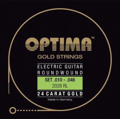 Optima E-Git.snaren,10-46,goudStrings Regular Light 2028RL - Elektrische gitaarsnaren