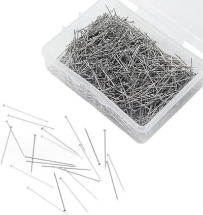 Naaister Spelden - Rechte Pins - Naaien Quilten Knutselen - Staal met Gegalvaniseerd Oppervlak - 1000 Stuks - Zilver