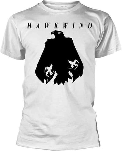 Hawkwind Heren Tshirt -M- Eagle Wit