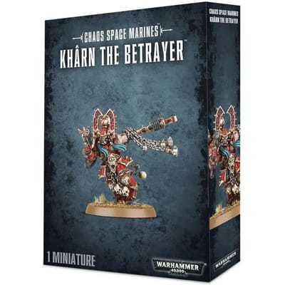Figurine Games Workshop Warhammer 40k - Space Marine du Chaos World Eaters Khârn le Felon