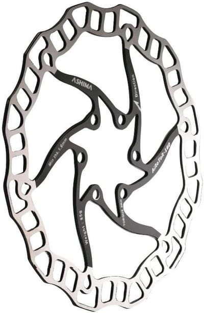 Ultralichte Fiets Remschijf 140mm Zwart voor Optimale Remprestaties