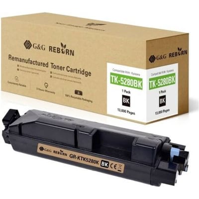 G&G Toner vervangt Kyocera TK-5280 Compatibel Zwart 13000 bladzijden Reborn remanufactured 21296
