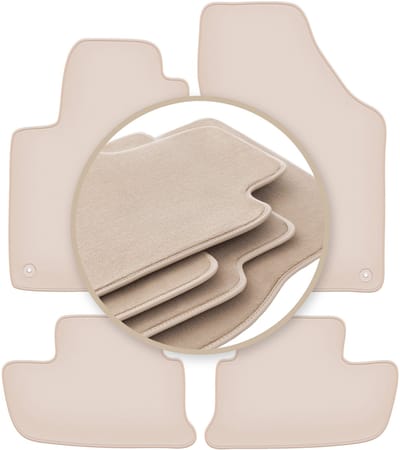 PREMIUM beige vloermatten voor: Peugeot RCZ coupé 2010-2015