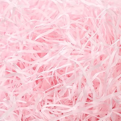 SnelShoppen - Shredded Paper Filling Material voor Geschenkdoos, 200g, Paasgras, Raffia, Inpakmateriaal voor Mand, Cadeaus, Roze, Herfst, Feest, Verja