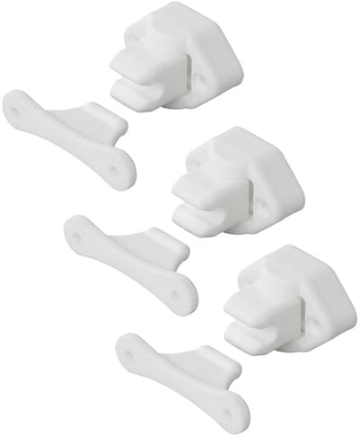 ProPlus Deurvanger - 6x - wit - kunststof - deurstopper - voor deur/camper/caravan