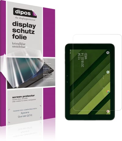 dipos – 2x Beschermfolie geschikt voor Kyocera Qua tab QZ10 | Krasbestendige & heldere Screenprotector Ultra-Thin