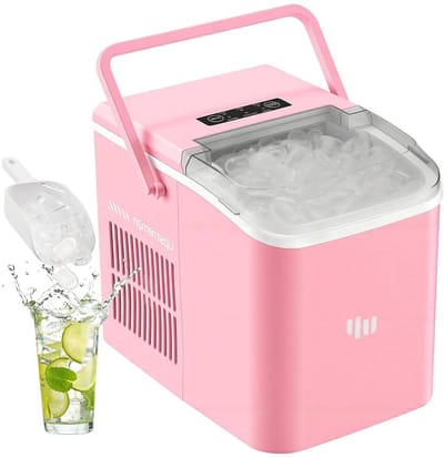 IJsblokjesmachine - IJsmaker - Snelle IJsblokjes - Automatische Reiniging - 12 kg per dag - Roze