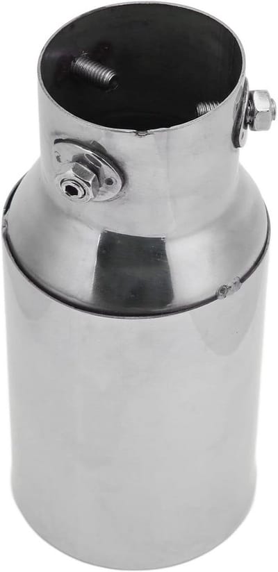 Dailygoods- Uitlaatpijp RVS - Auto Uitlaat Tip 60 mm - Universeel 89 mm - Glanzend Gepolijst - Duurzaam - Roestvrij Staal - Uitlaattip